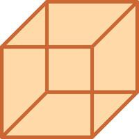 icono de vector de cubo