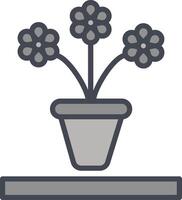 Flower Pot Vector Icon