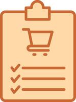 Shopping List Vector Icon