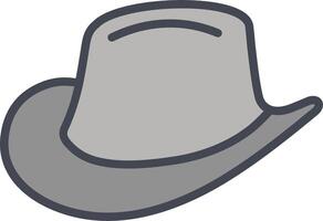 icono de vector de sombrero