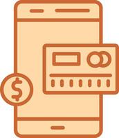 Mobile Banking Vector Icon