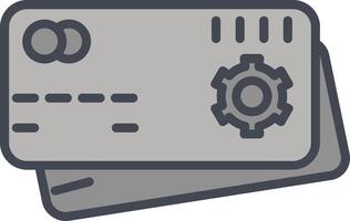 icono de vector de configuración de pago