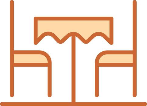 icono de vector de mesa