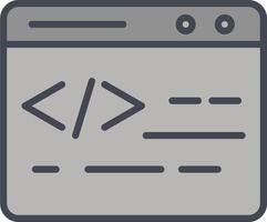 Web Coding Vector Icon