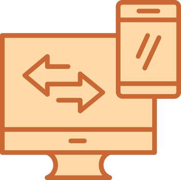 Data Synchronization Vector Icon