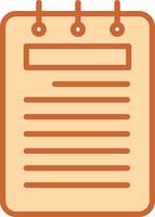 Notepad Vector Icon