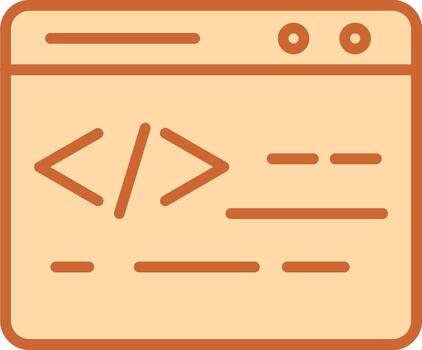 Web Coding Vector Icon