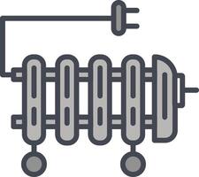 icono de vector de calentador de aceite