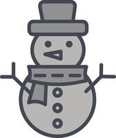 Snowman Vector Icon