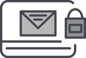 Locked Mail Vector Icon