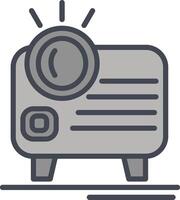 icono de vector de proyector