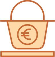 Euro Basket Vector Icon