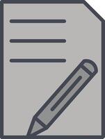 icono de vector de edición de documento
