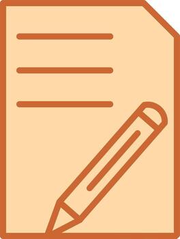 icono de vector de edición de documento