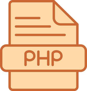 icono de vector de php