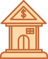 icono de vector de banco