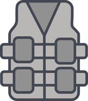 Bullet Proof Vest Vector Icon