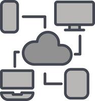 Cloud Computing Vector Icon