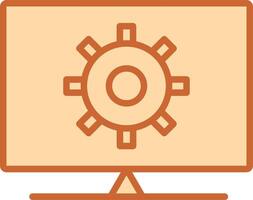 Computer Settings Vector Icon