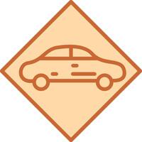 icono de vector de vehículo peligroso
