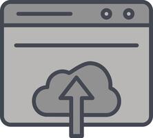 Upload Web Vector Icon