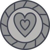 Heart Chip Vector Icon