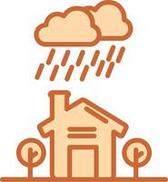 icono de vector de lluvia