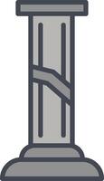 Broken Pillar Vector Icon