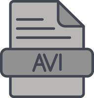 AVI Vector Icon