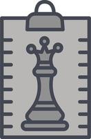 Clipboard Chess Vector Icon