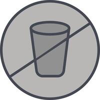 No Drinks Vector Icon