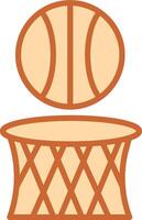 icono de vector de baloncesto