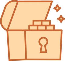 Open Treasure Box Vector Icon