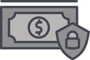 Secure Money Vector Icon