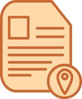 Document Location Vector Icon