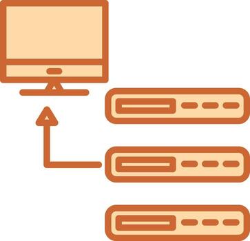 icono de vector de base de datos