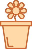 Flower Pot Vector Icon