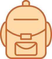 icono de vector de mochila