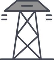 Power Line Vector Icon