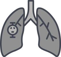 Lung Cancer Vector Icon