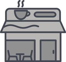 icono de vector de cafetería