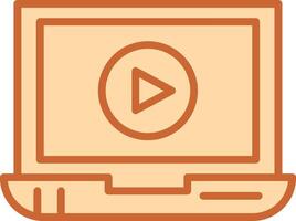 Video Screening Vector Icon