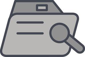 Magnifier Folder Vector Icon