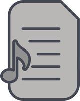 Audio Document Vector Icon