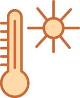 icono de vector de temperatura