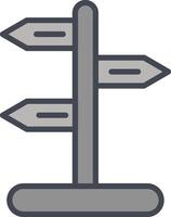 Signpost Vector Icon