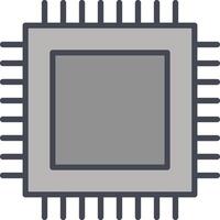 icono de vector de cpu