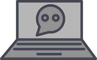 Online Conversation Vector Icon