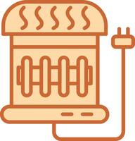 Electric Heater Vector Icon