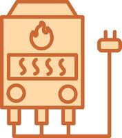 Electric Furnace Vector Icon